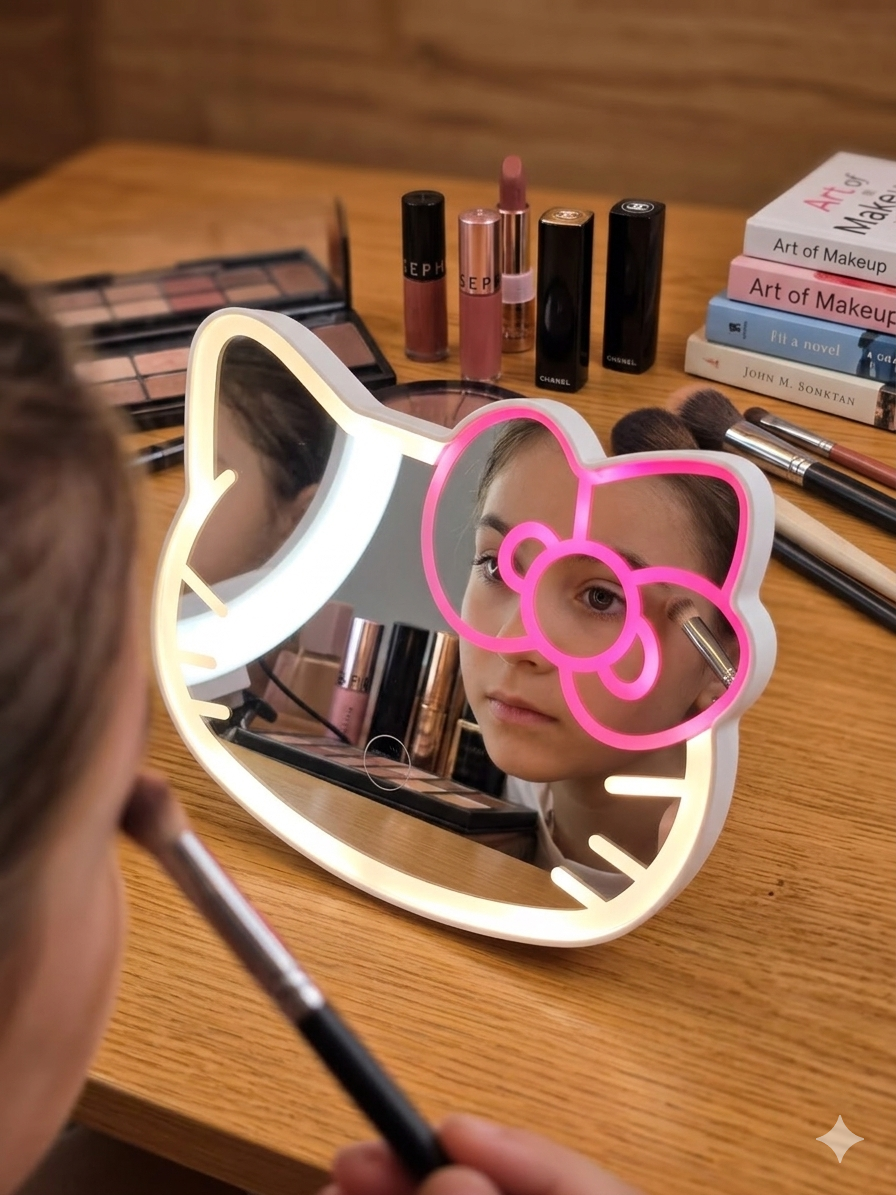 COSMETIC LED KITTY MIRROR