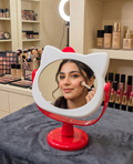 TABLETOP KITTTY MAKEUP MIRROR